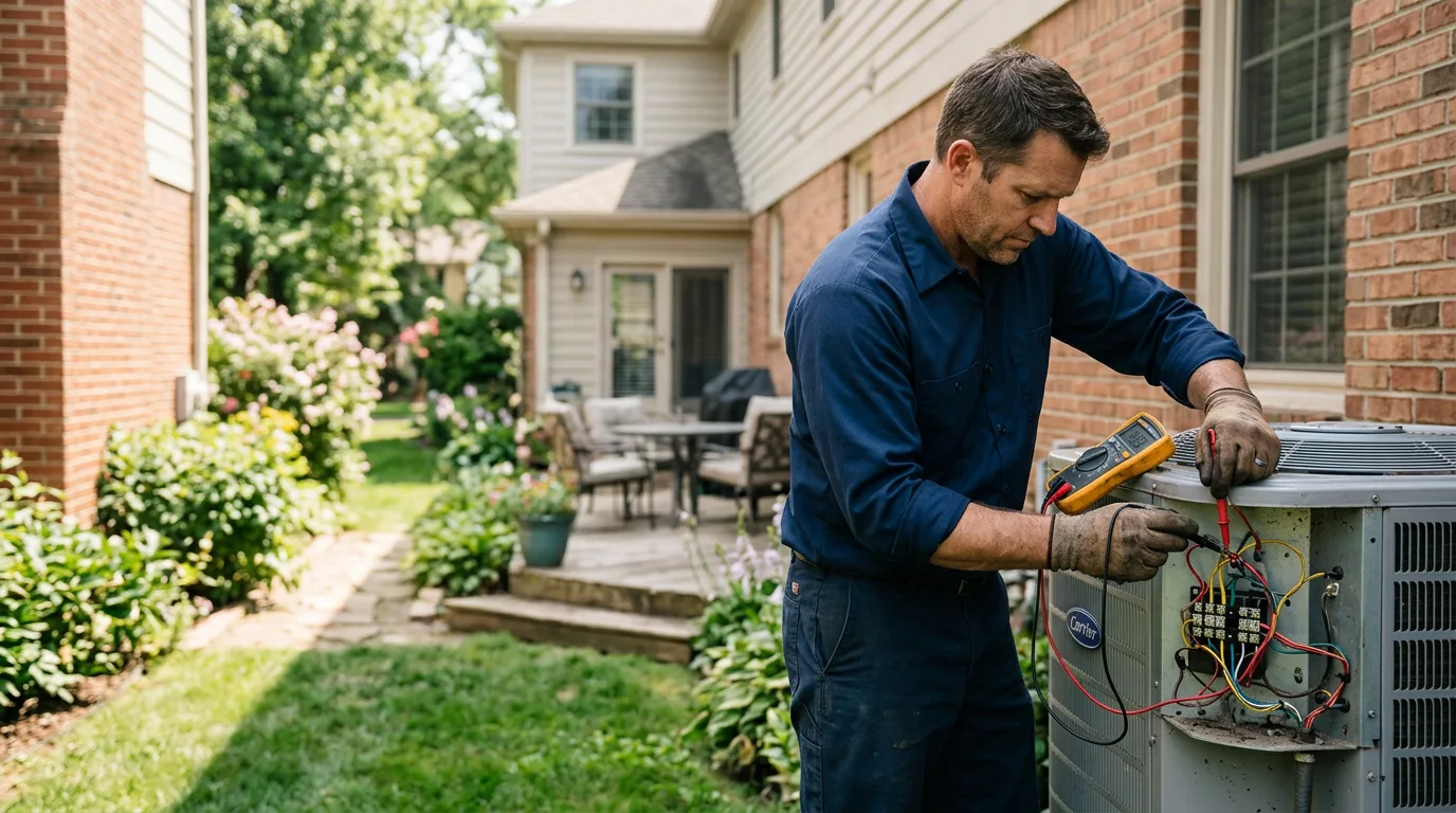 HVAC technician working near Ebensburg, PA